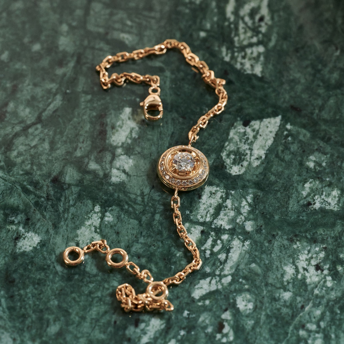 Bracelet Rayons Mini Or jaune 18k diamant ethique Talisman Loyale Paris