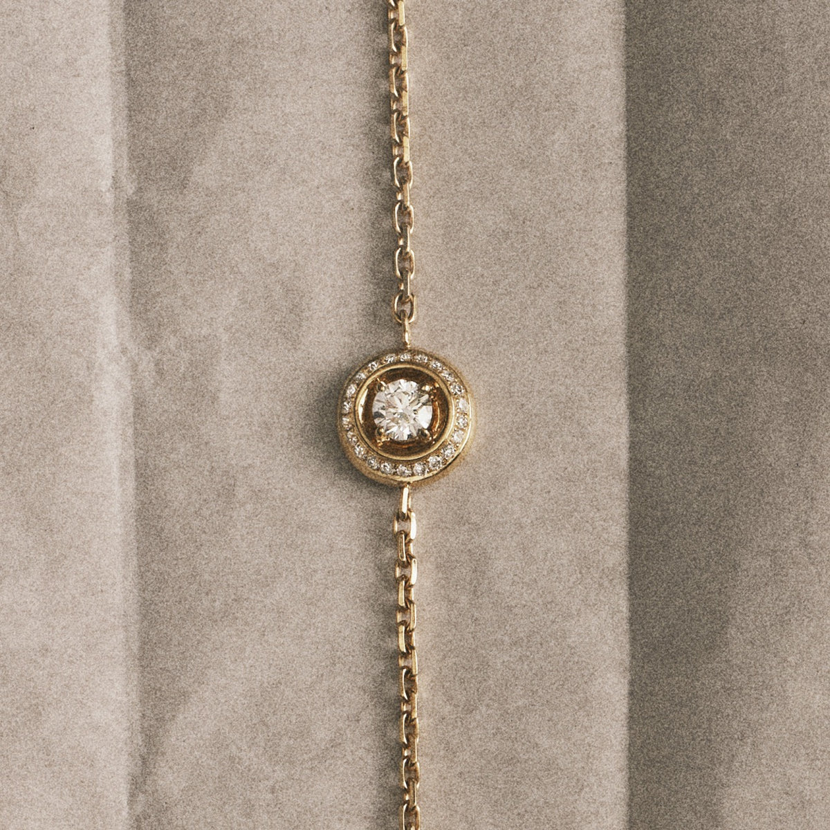 Bracelet Rayons Mini Or rose 18k diamant ethique Talisman Loyale Paris