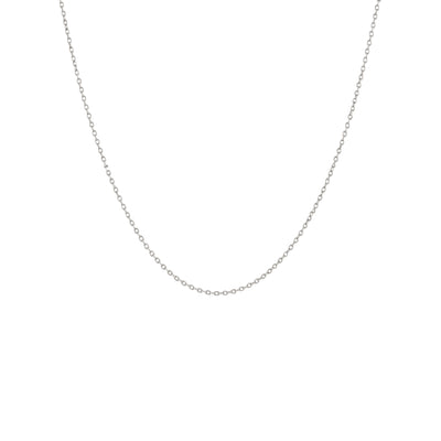 Chaine Forcat Rose fine Or Blanc 18k Loyale Paris