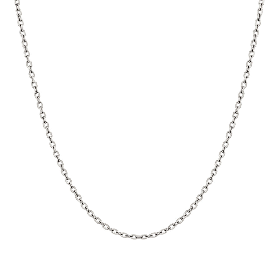 Chaine Forcat diamantee large Or Blanc 18k Loyale Paris