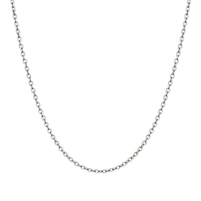 Chaine Forcat diamantee large Or Blanc 18k Loyale Paris