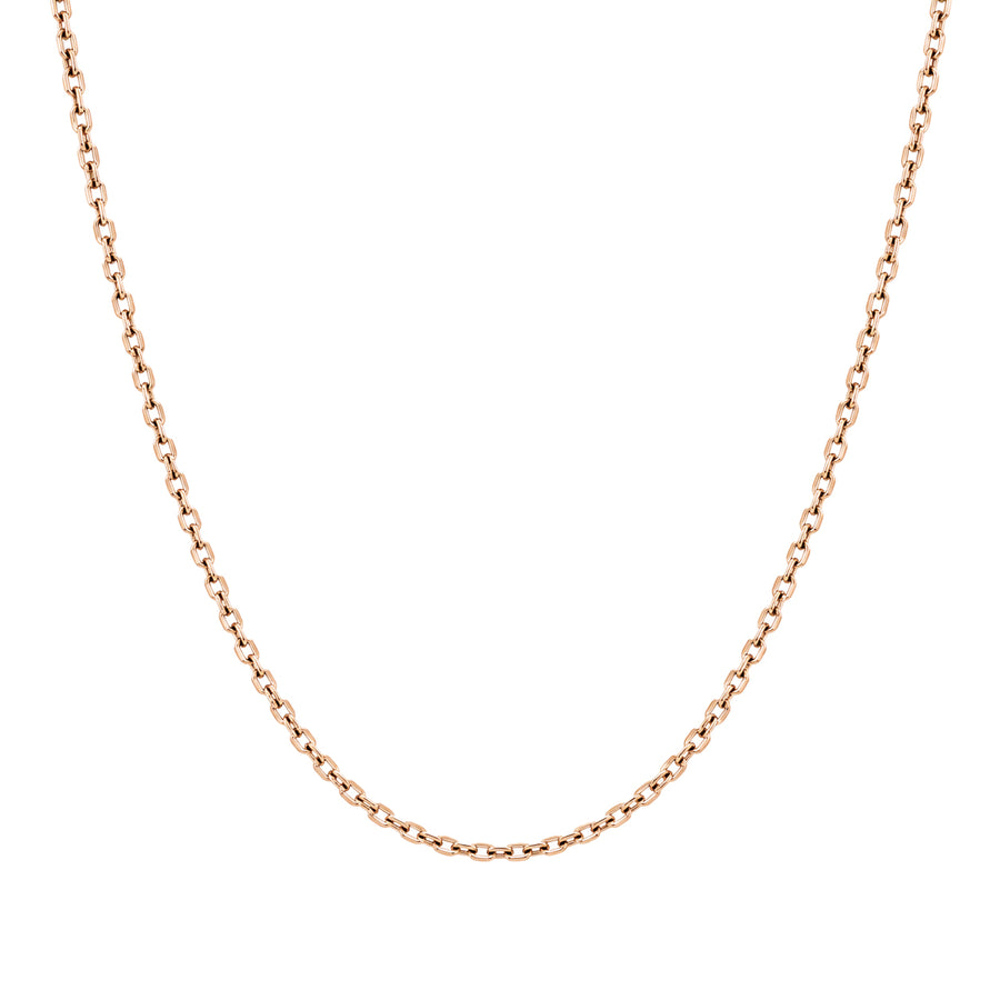 Chaine Forcat diamantee large Or Rose 18k Loyale Paris