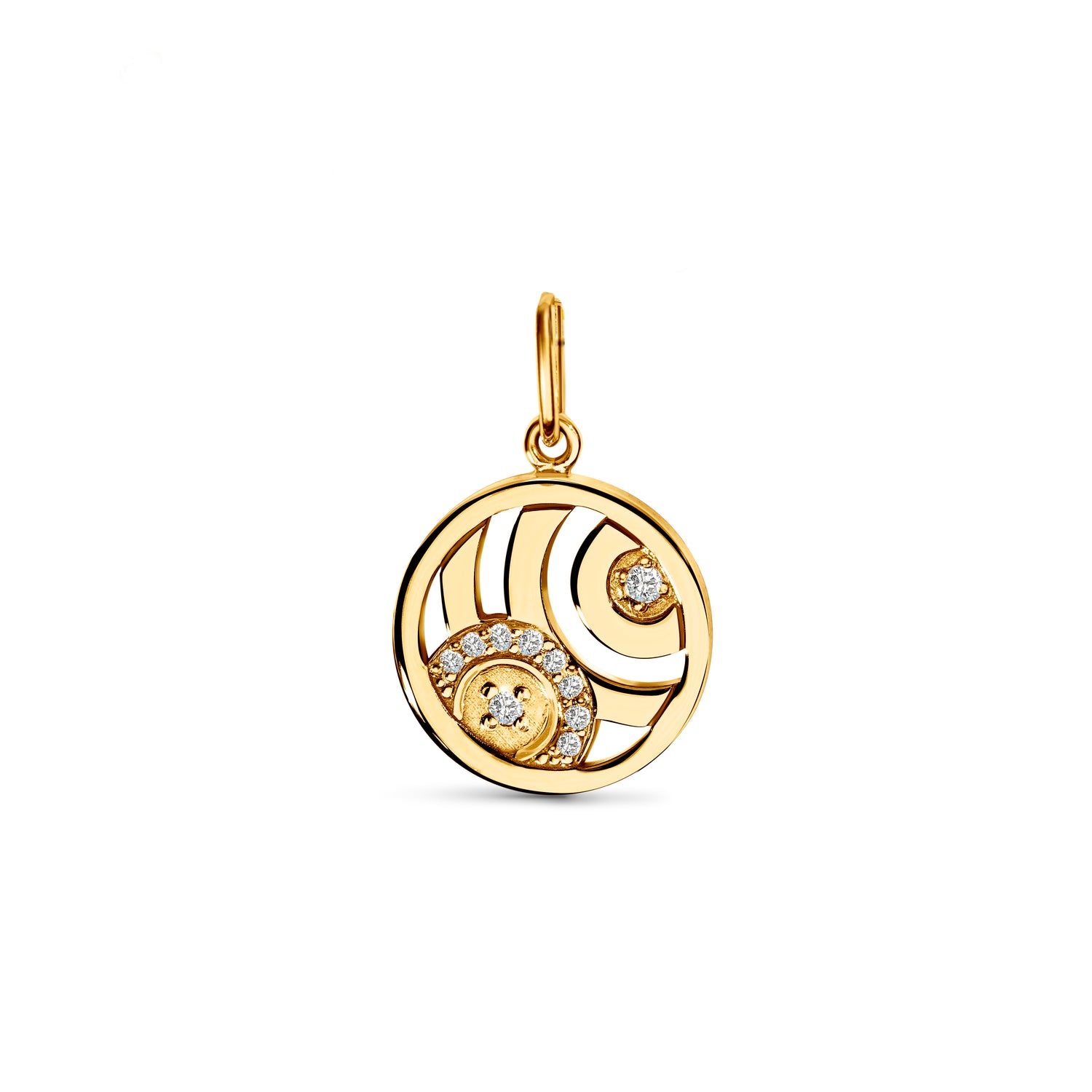 Charm Sérénité - Or jaune 18k - diamant éthique - Loyale Paris