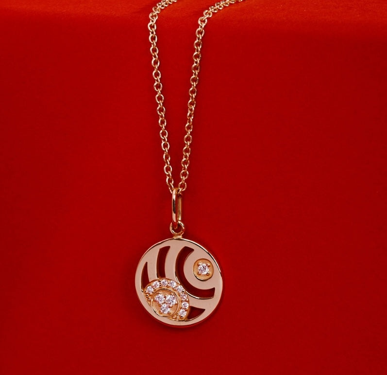 Charm Sérénité - Or jaune 18k - diamant éthique - Loyale Paris