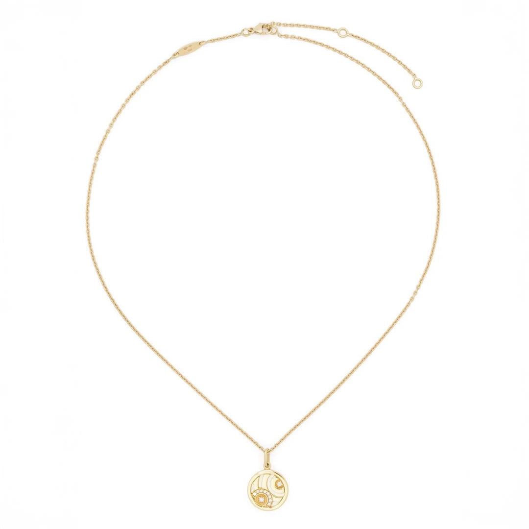 Charm Sérénité sur Chaîne Fine - Or jaune 18k - diamant éthique - Loyale Paris