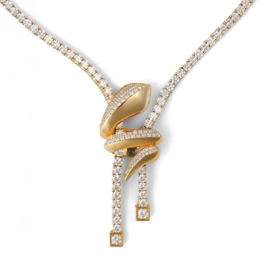Collier Cobra - Or jaune 18k - diamant éthique - Loyale Paris