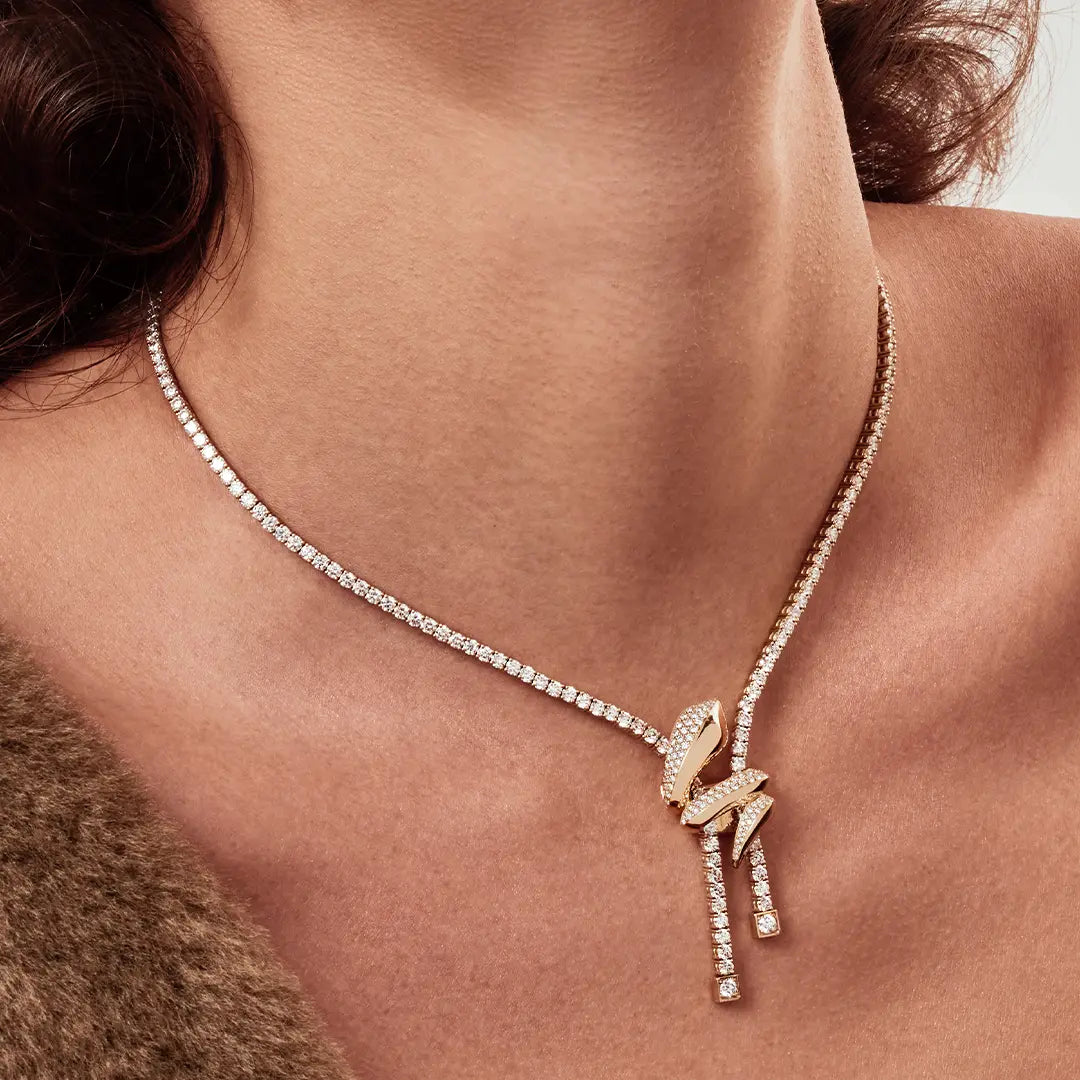 Collier Cobra - Or jaune 18k - diamant éthique - Loyale Paris