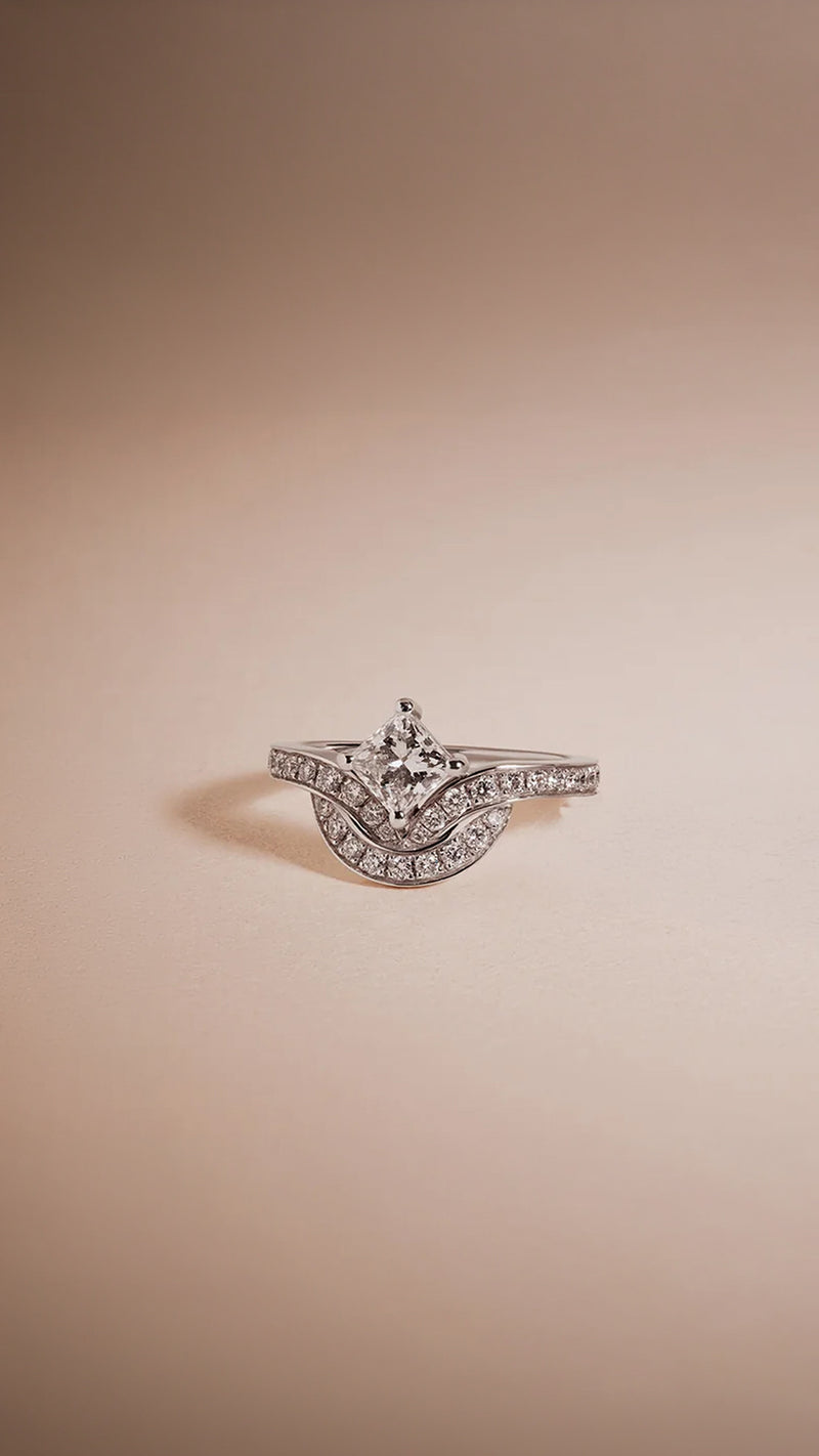 Princess-cut engagement rings