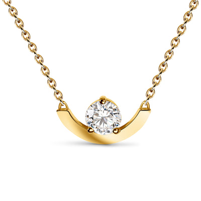Pendentif Intrépide grand arc 1ct - Or jaune 18k - diamant éthique - Loyale Paris