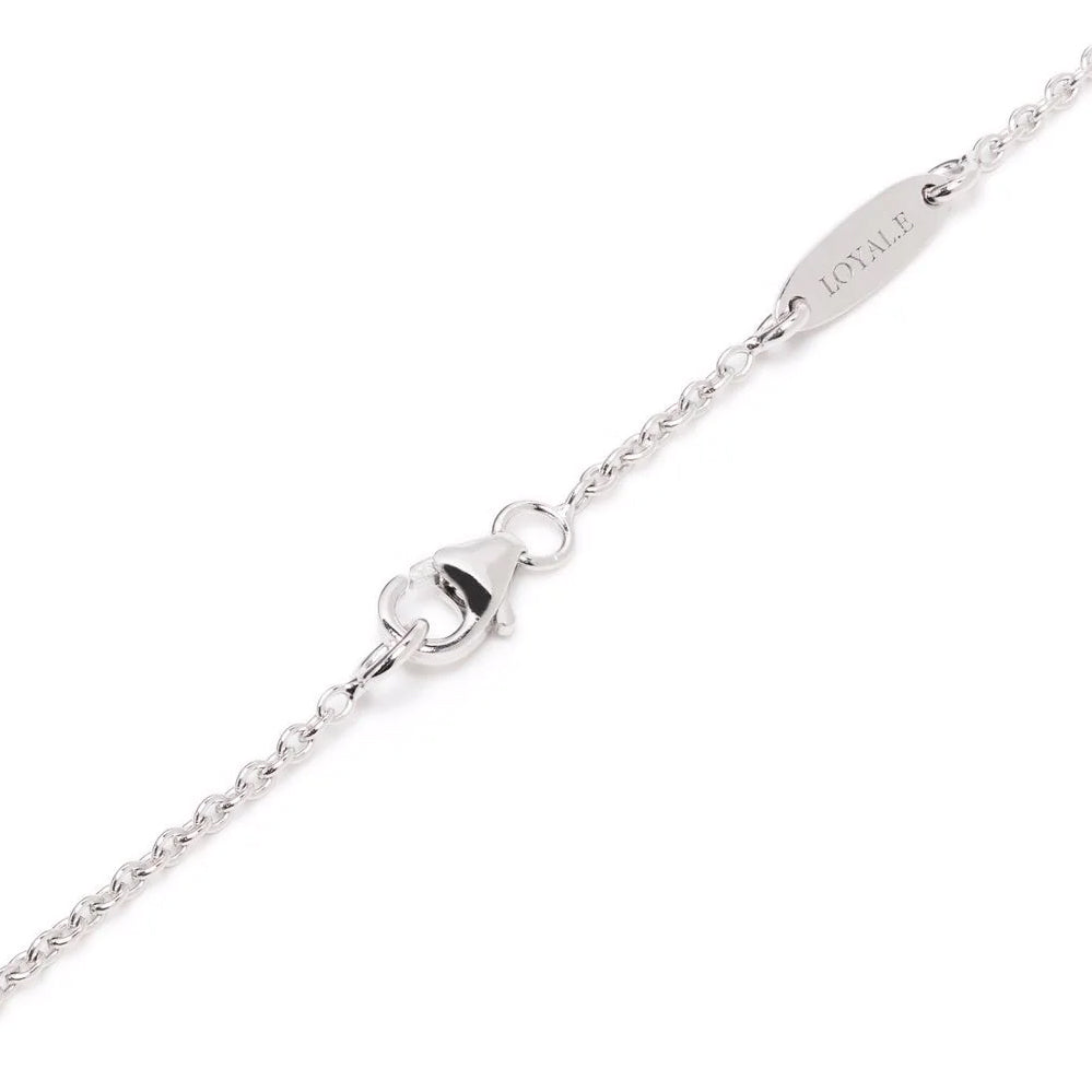 Pendentif Pur.e 0.5ct - Or blanc 18k - diamant éthique - Loyale Paris