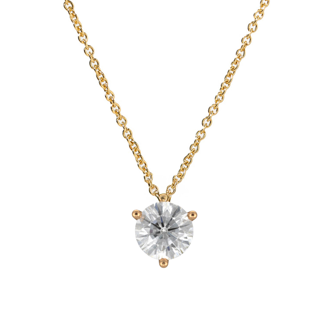 Pendentif Pur.e 1ct - Or jaune 18k - diamant éthique - Loyale Paris