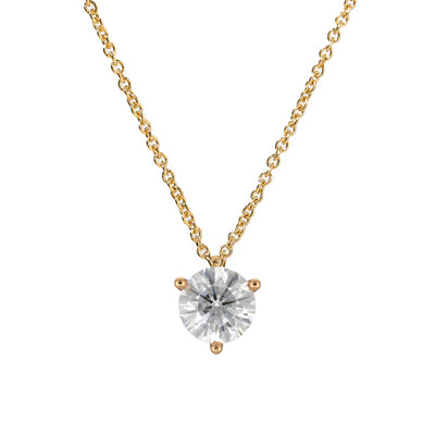 Pendentif Pur.e 1ct - Or jaune 18k - diamant éthique - Loyale Paris