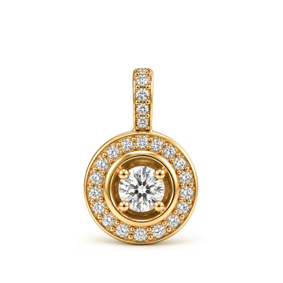 Pendentif Rayons Classic Or jaune 18k talisman Diamant ethique Loyale Paris