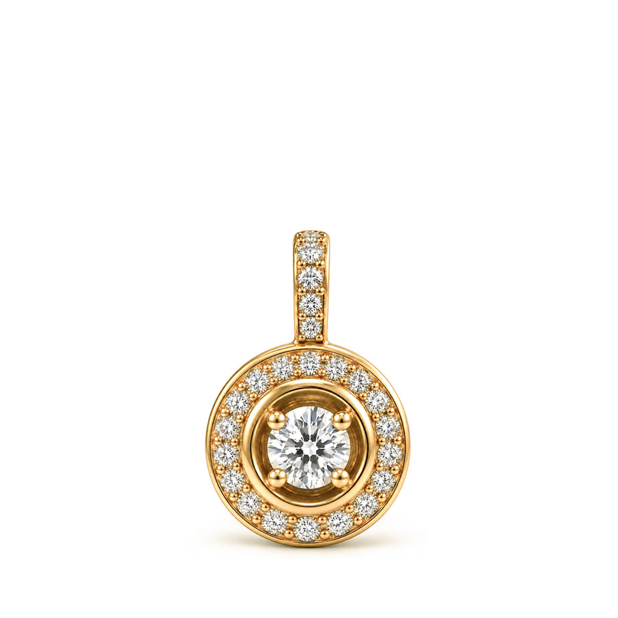 Pendentif Rayons Mini Or jaune 18k talisman Diamant ethique Loyale Paris