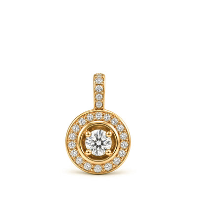 Pendentif Rayons Mini Or jaune 18k talisman Diamant ethique Loyale Paris