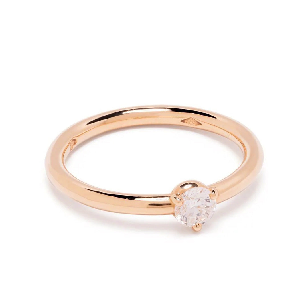 Solitaire Absolu.e 0.25ct - Or rose 18k - diamant éthique - Loyale Paris