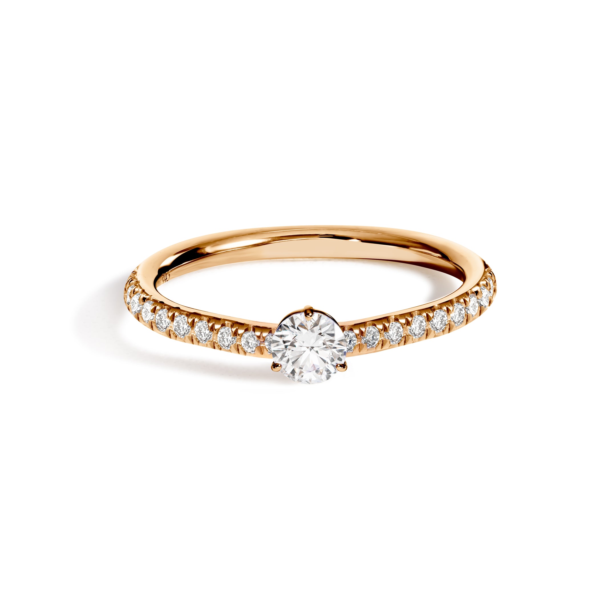 Solitaire Absolue 0.25ct pavé – Loyal.e Paris