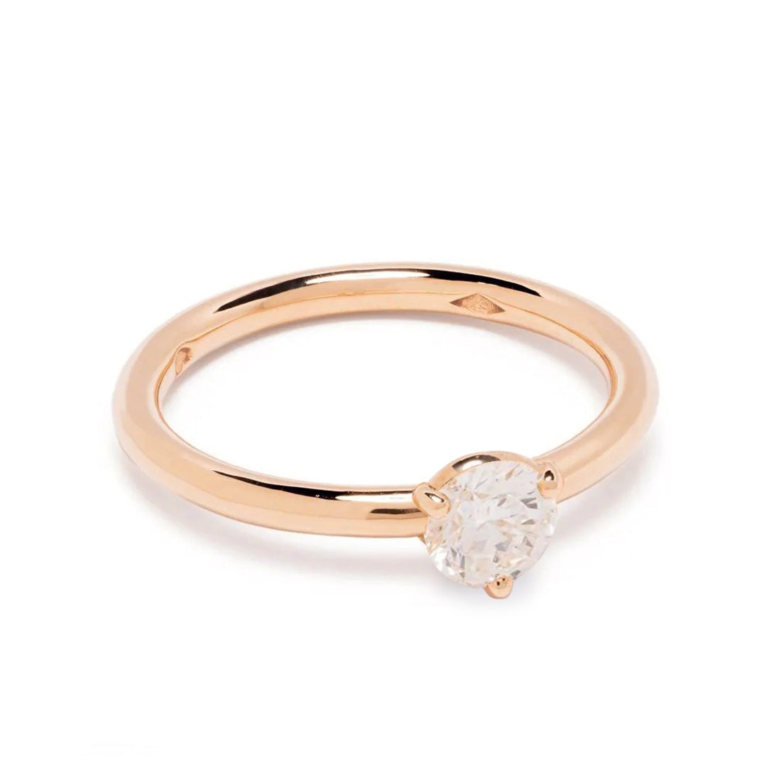 Solitaire Absolu.e 0.5ct - Or rose 18k - diamant éthique - Loyale Paris