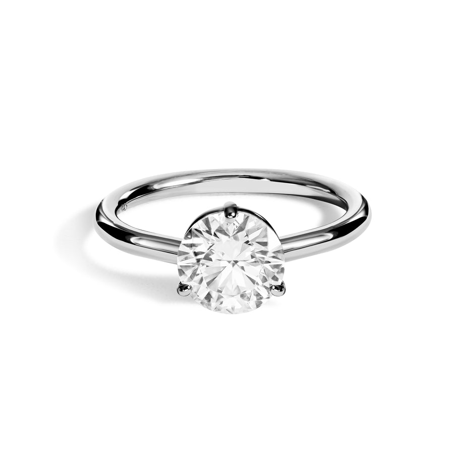 Solitaire Absolu.e 1.5ct - Or blanc 18k - diamant ethique - Loyale Paris - 1