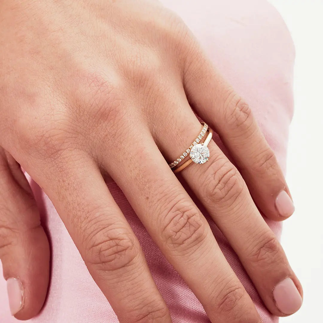 Solitaire Absolu.e 1.5ct - Or blanc 18k - diamant éthique - Loyale Paris