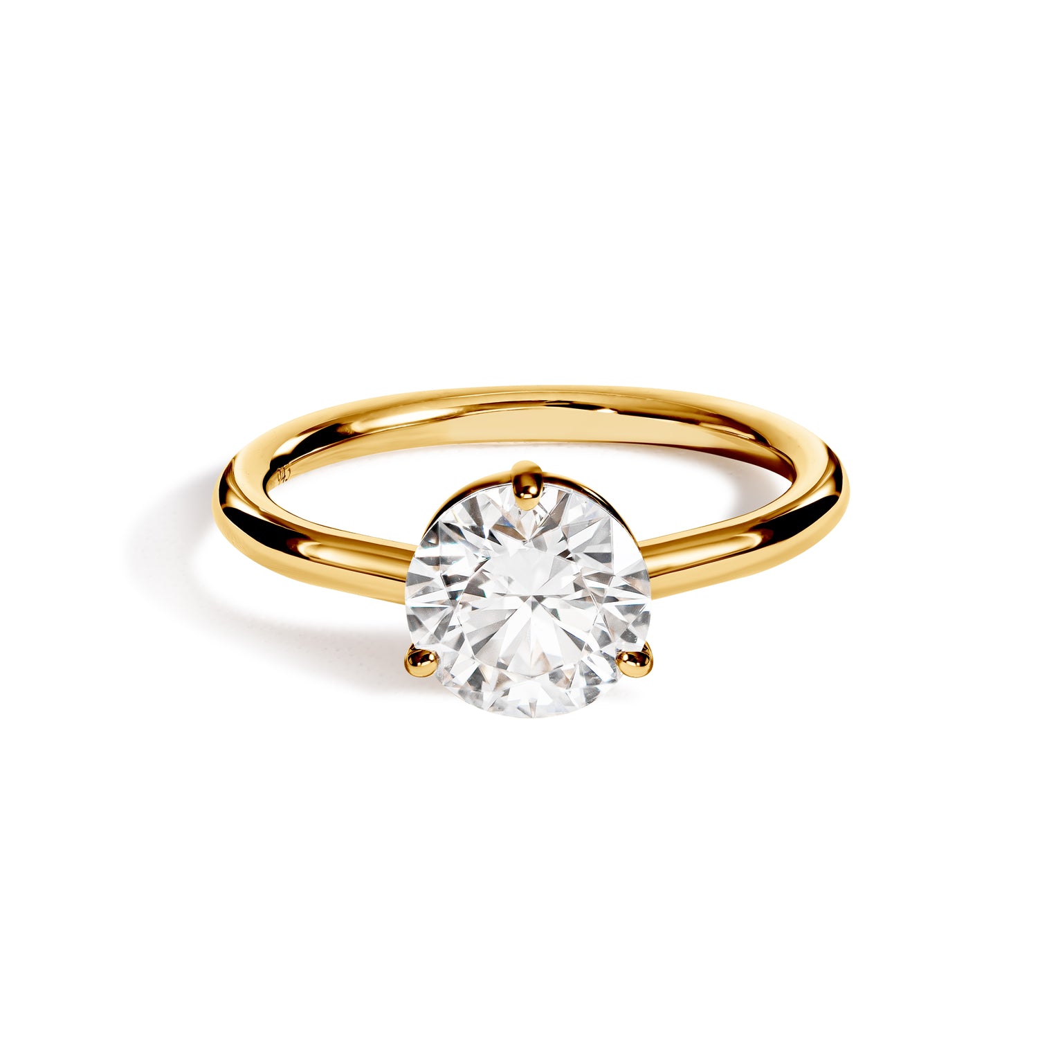 Solitaire Absolu.e 1.5ct - Or jaune 18k - diamant éthique - Loyale Paris