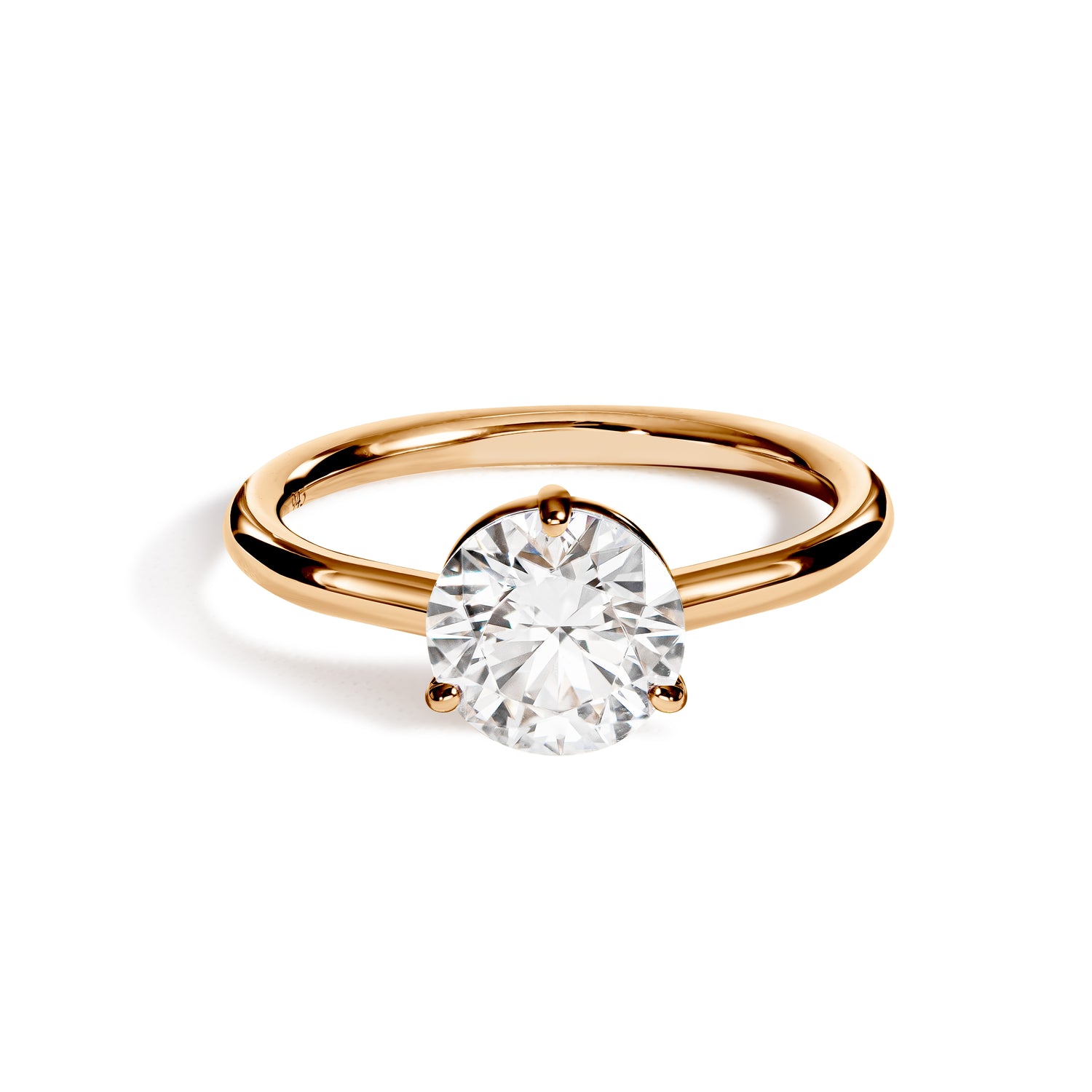 Solitaire Absolu.e 1.5ct - Or rose 18k - diamant éthique - Loyale Paris
