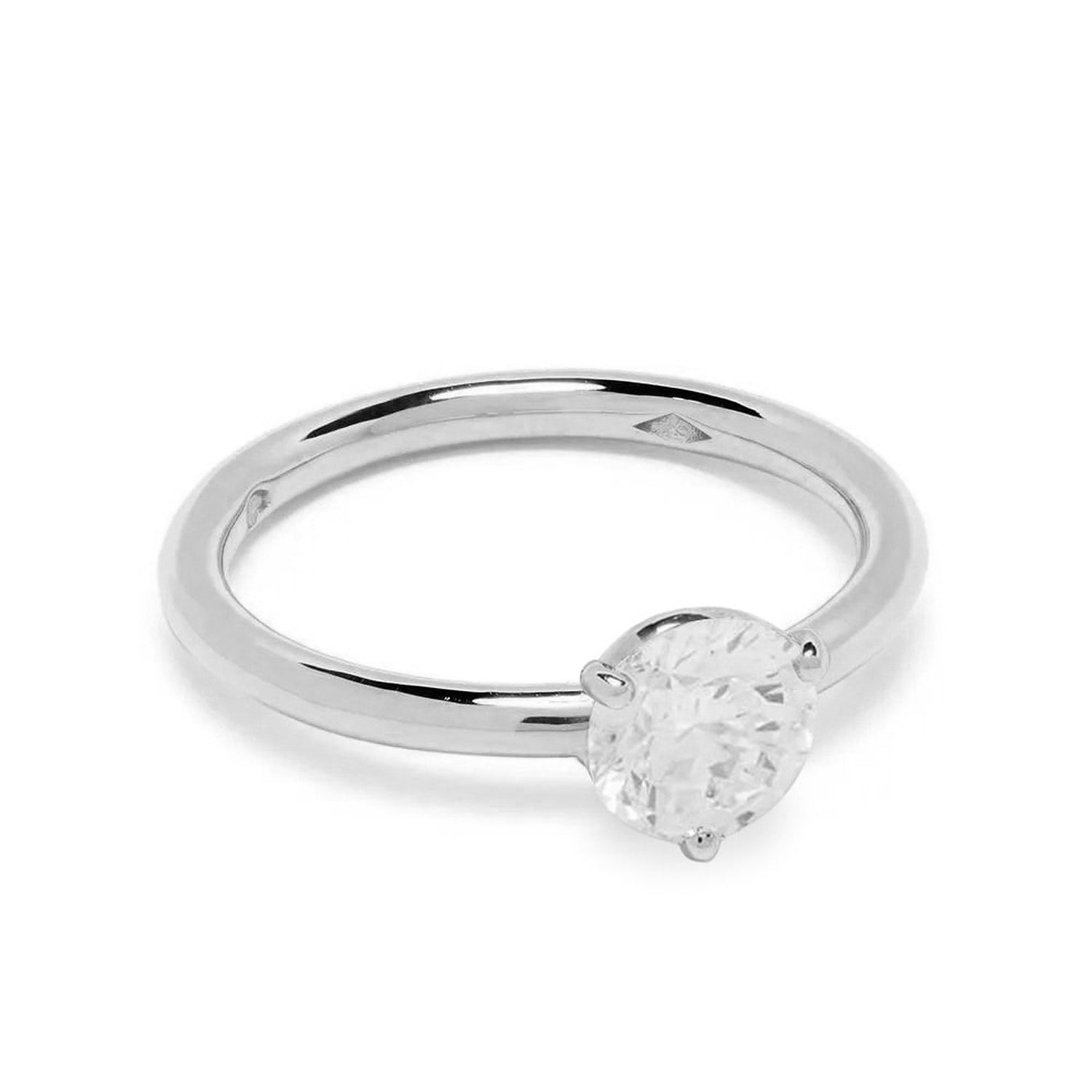 Solitaire Absolu.e 1ct - Or blanc 18k - diamant ethique - Loyale Paris - 1