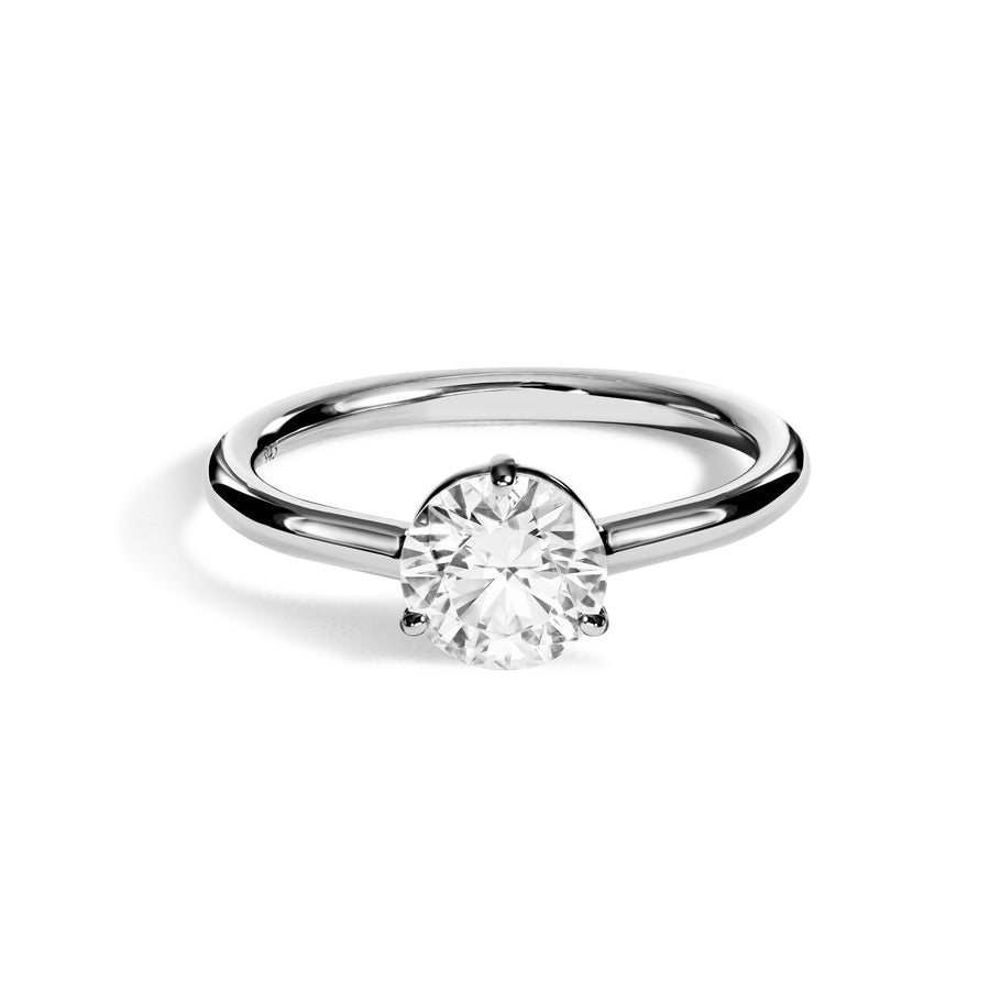 Solitaire Absolu.e 1ct - Or blanc 18k - diamant ethique - Loyale Paris - 1