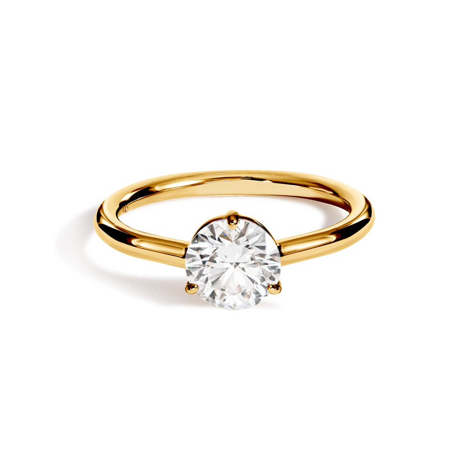 Solitaire Absolu.e 1ct - Or jaune 18k - diamant éthique - Loyale Paris