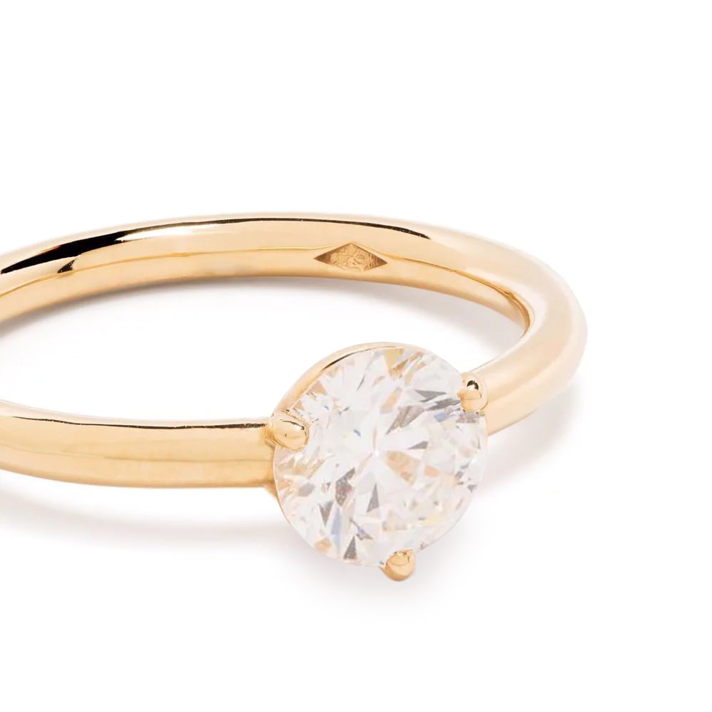 Solitaire Absolu.e 1ct - Or jaune 18k - diamant éthique - Loyale Paris