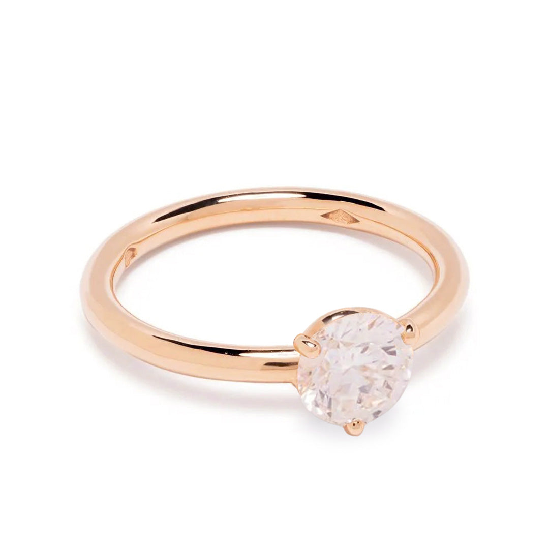 Solitaire Absolu.e 1ct - Or rose 18k - diamant éthique - Loyale Paris