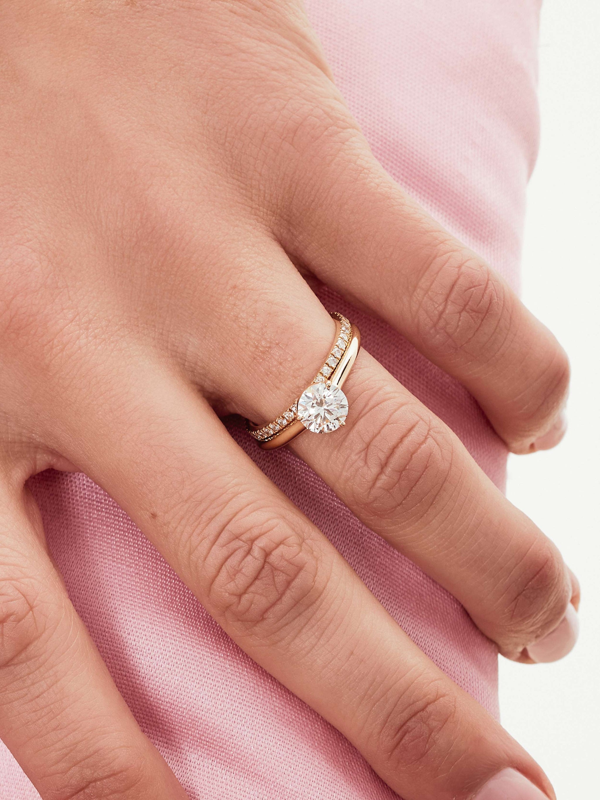 alliances et bagues d union absolue 0.5 carat or jaune 18k recycle maison de joaillerie loyale paris