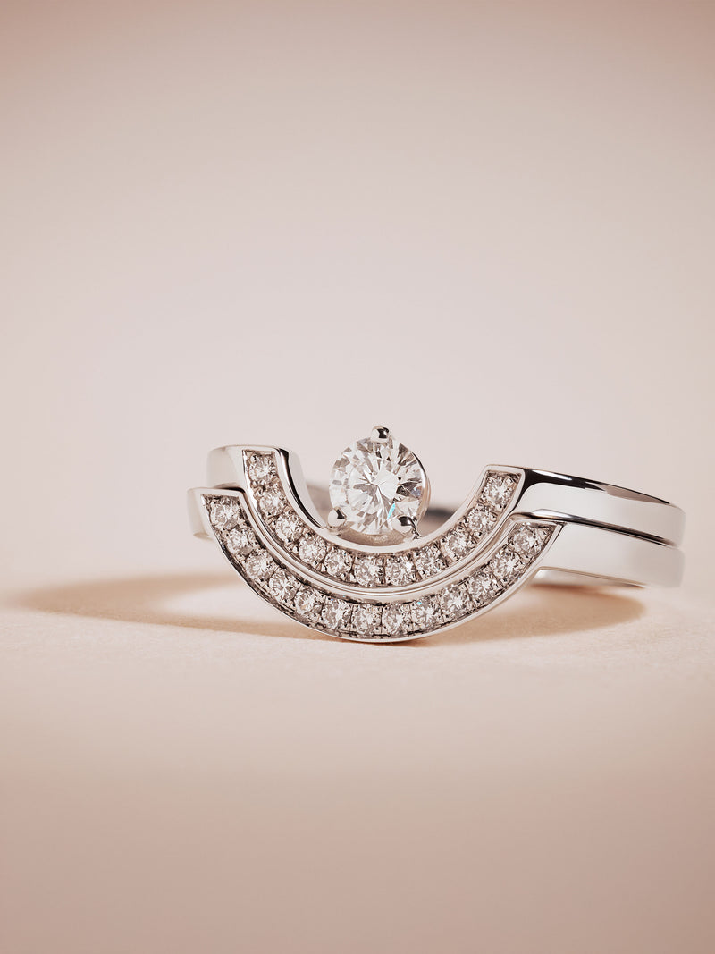 do and donts bague collection intrépide or blanc palladié pavé de diamants de synthèse maison de joaillerie loyale paris