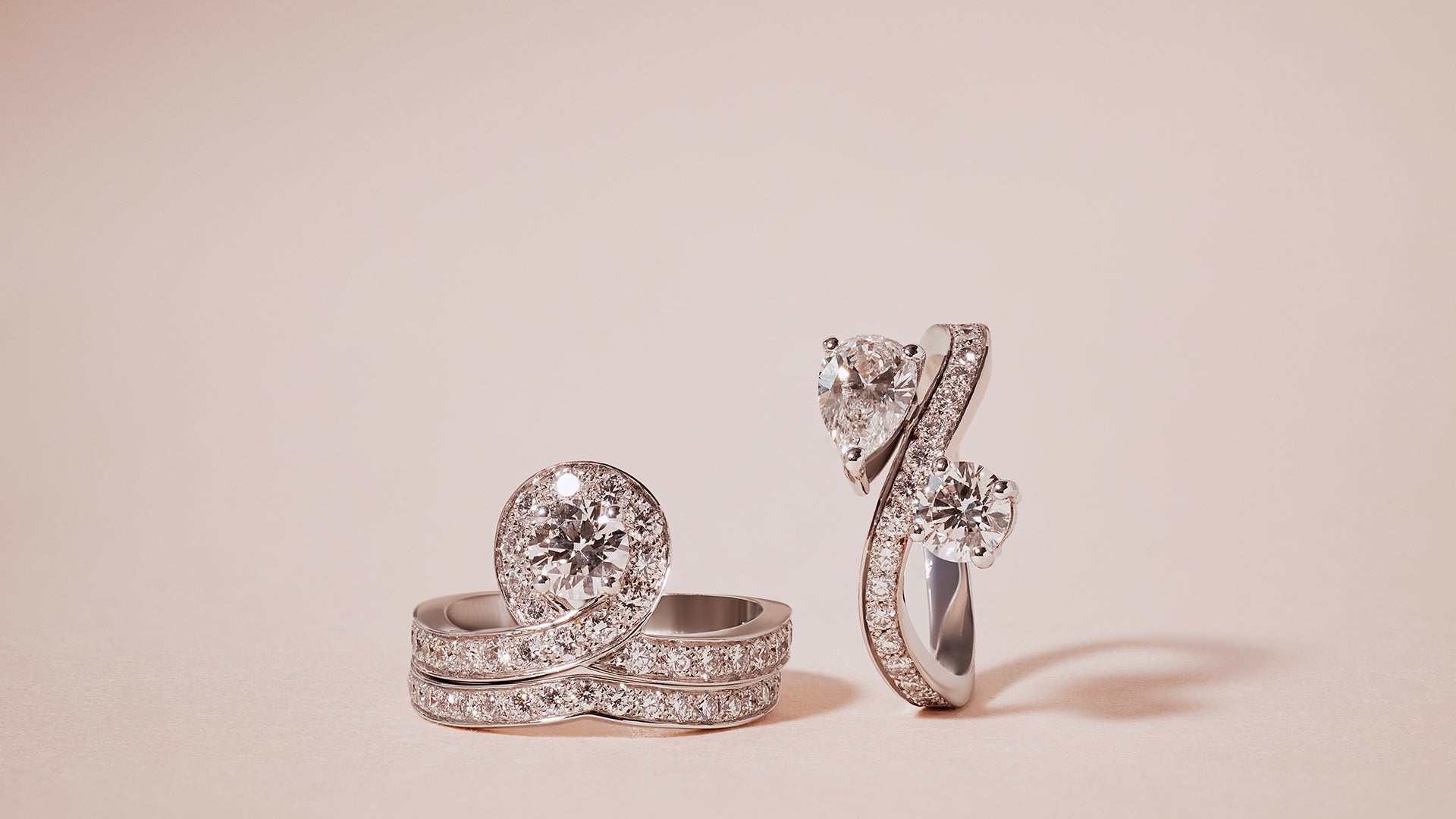 bagues collection éternelle pavé de diamants de synthèse éthique maison de joaillerie loyale paris