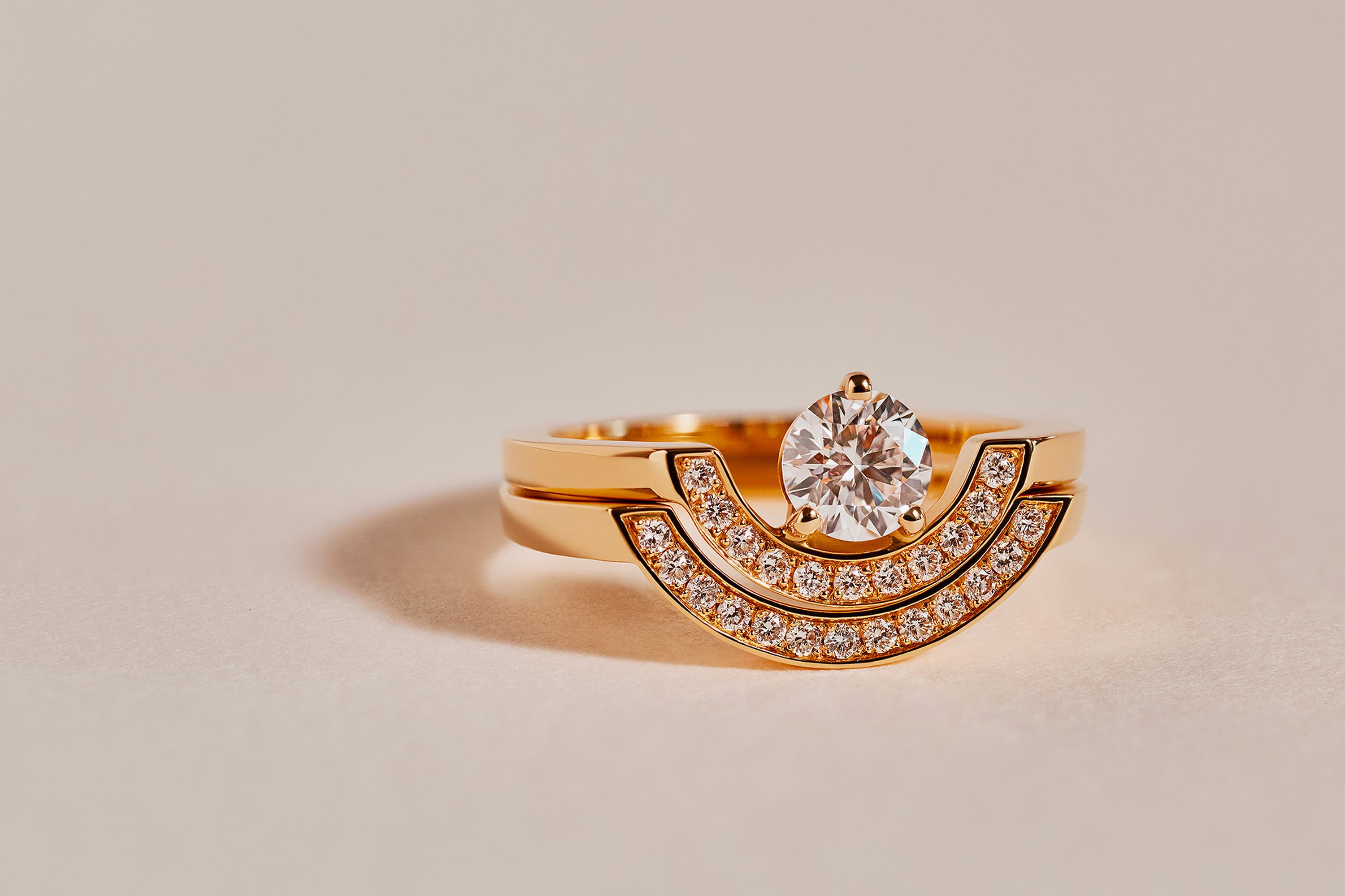 bagues joaillerie or blanc diamant de synthese stack intrepide 1