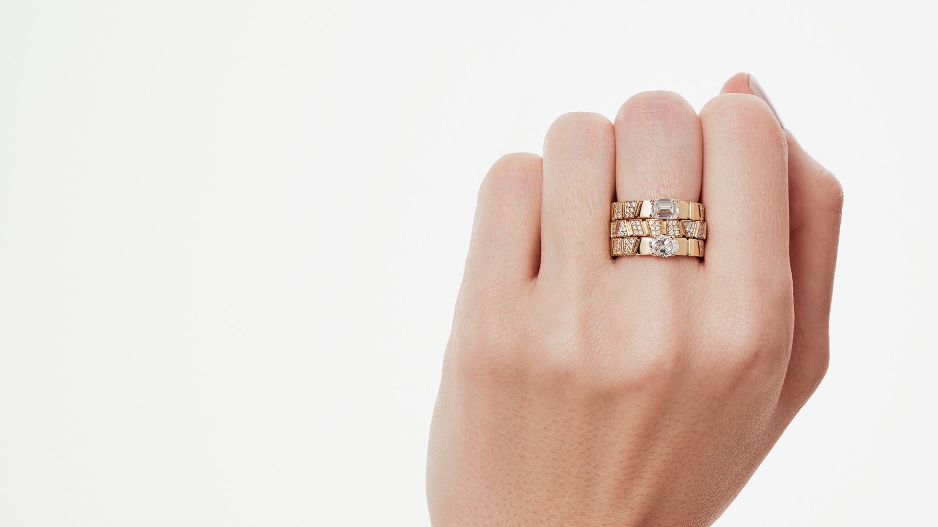 bagues ride and love stack or jaune 18k recyclé maison de joaillerie éthique loyale paris