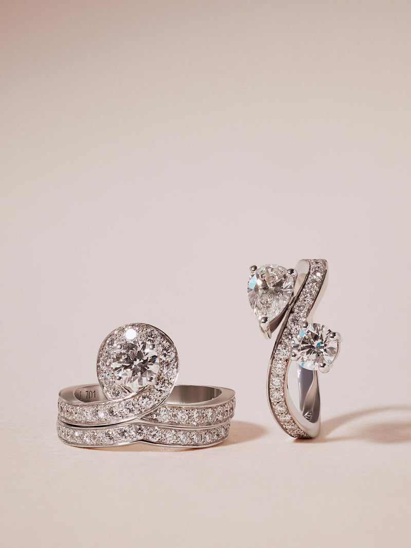 comment choisir sa bague de fiançailles collection eternelle or blanc palladié 18k maison de joaillerie loyale paris