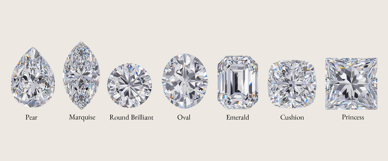 Quelle forme de diamant préférez-vous Poire Marquise Rond Brillant Oval Emeraude Coussin ou Princesse