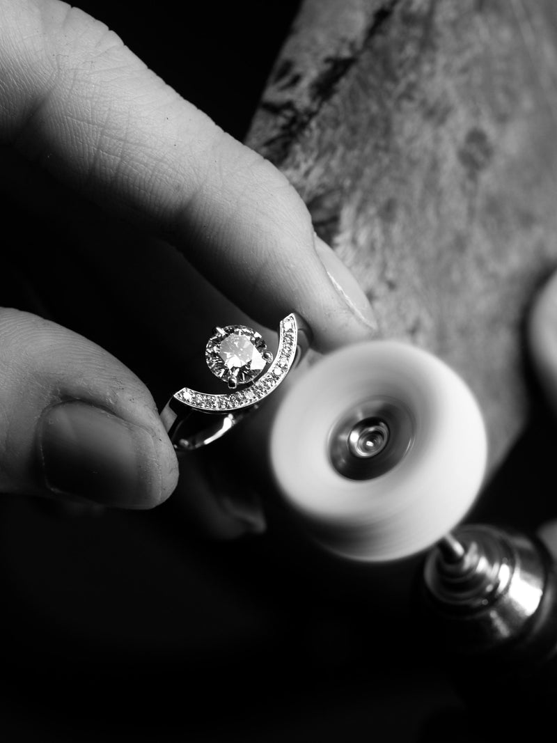 diamant de synthèse éthique bague collection intrépide maison de joaillerie loyale paris