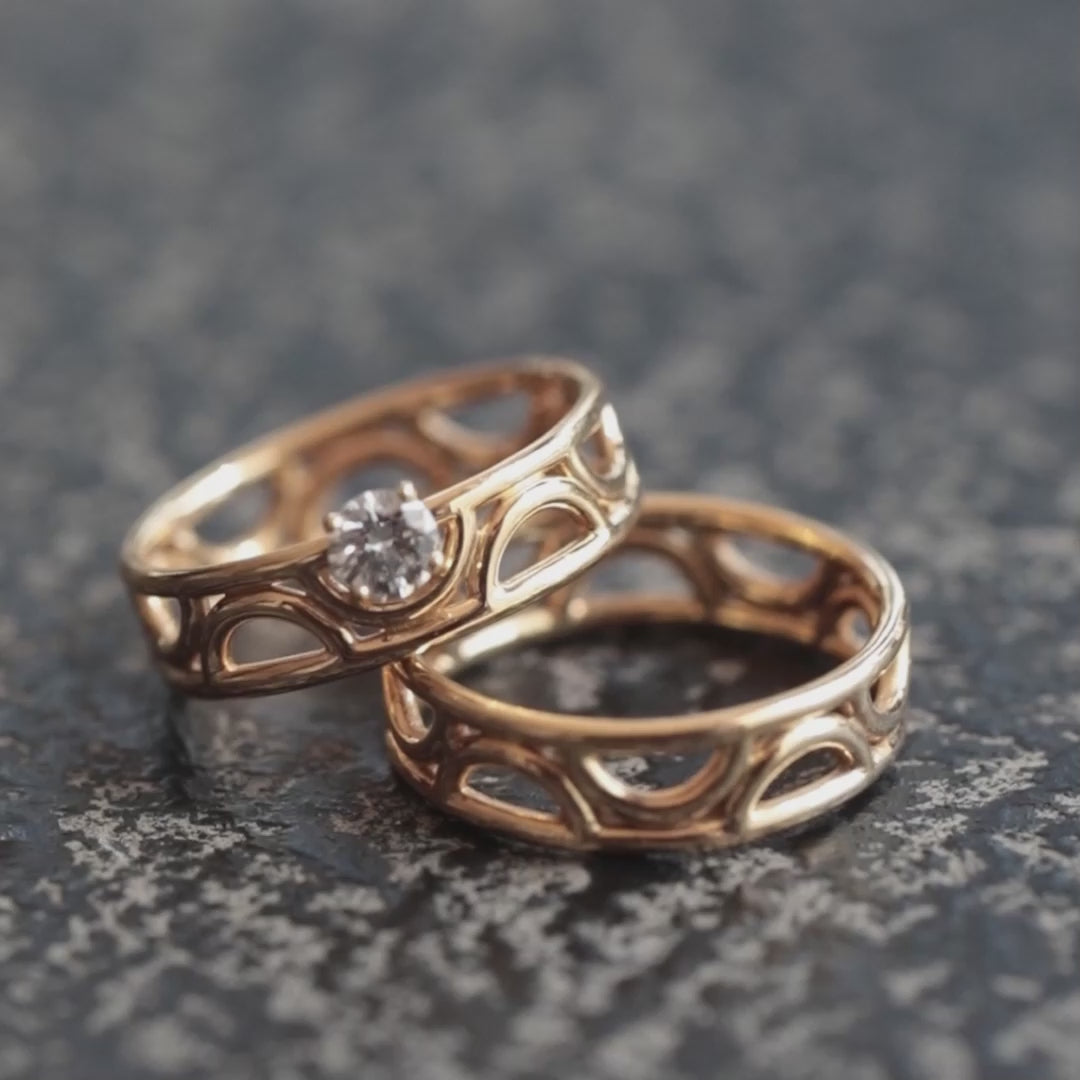 Alliance Amour Perpétuel - Or rose 18k - joaillerie France - Loyale Paris - 1