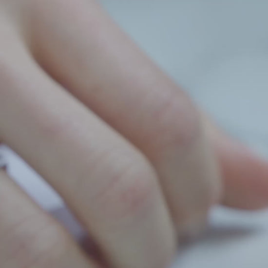 Bague Toi & Moi Éternelle 0.5ct Brillant 0.7ct Poire pavée - Or blanc 18k - diamant éthique - Loyale Paris