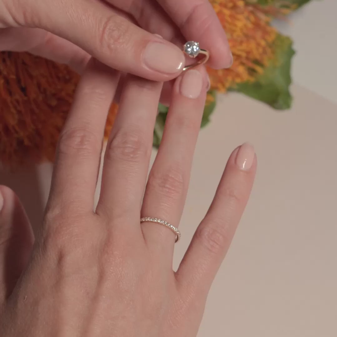 Solitaire Absolu.e 1.5ct - Or jaune 18k - diamant éthique - Loyale Paris