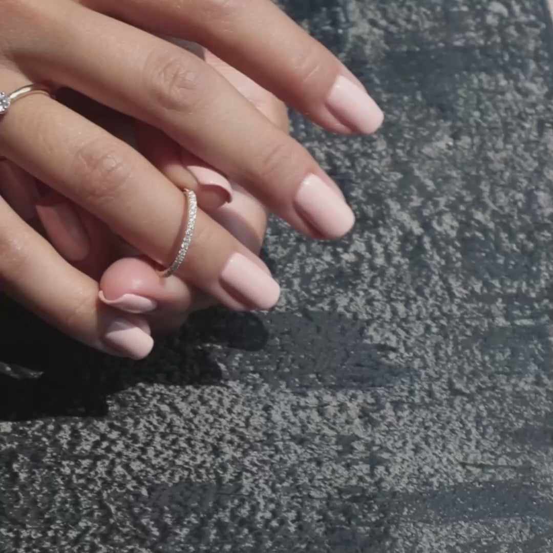 Alliance Absolu.e pavée - Or rose 18k - diamant éthique - Loyale Paris