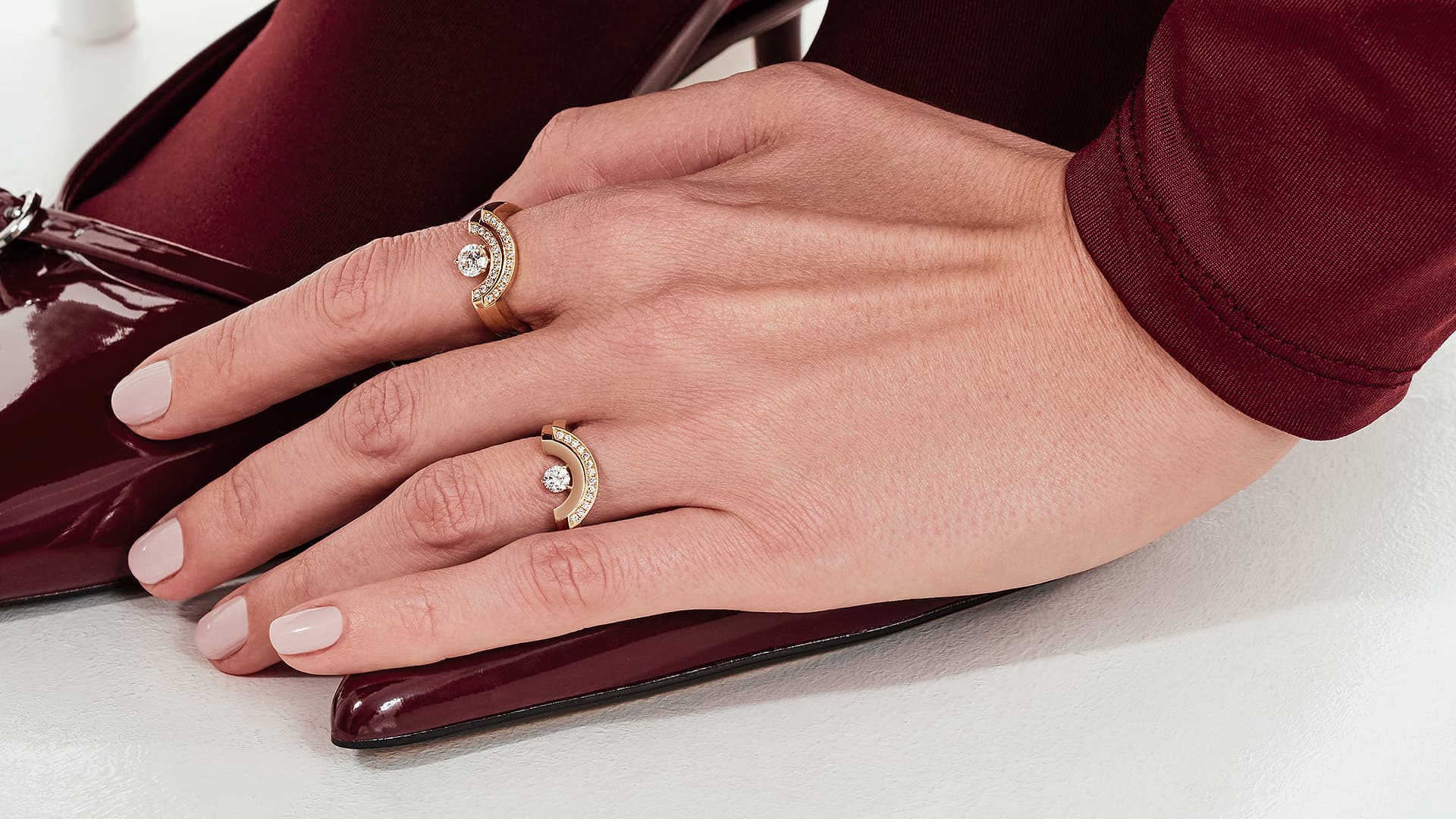 stacking intrepide collection intrepide pavee 0.5ct maison de joaillerie loyale paris 1