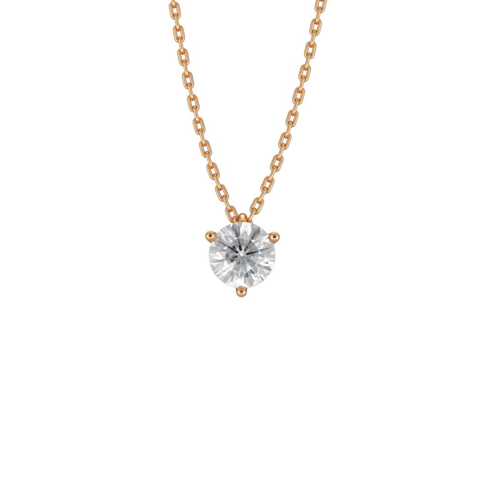 Loyale Paris lab grown diamond solitaire necklace pendant jewelry ethical made in paris