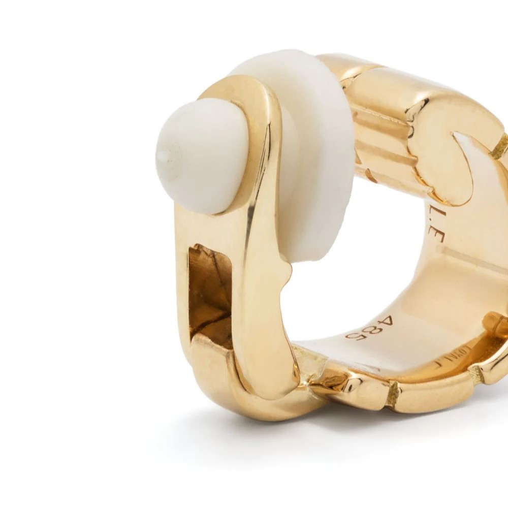 Clip Earcuff Ride & Love semi-pavée - 18k recycled yellow gold lab grown diamonds loyale paris fine jewelry 5
