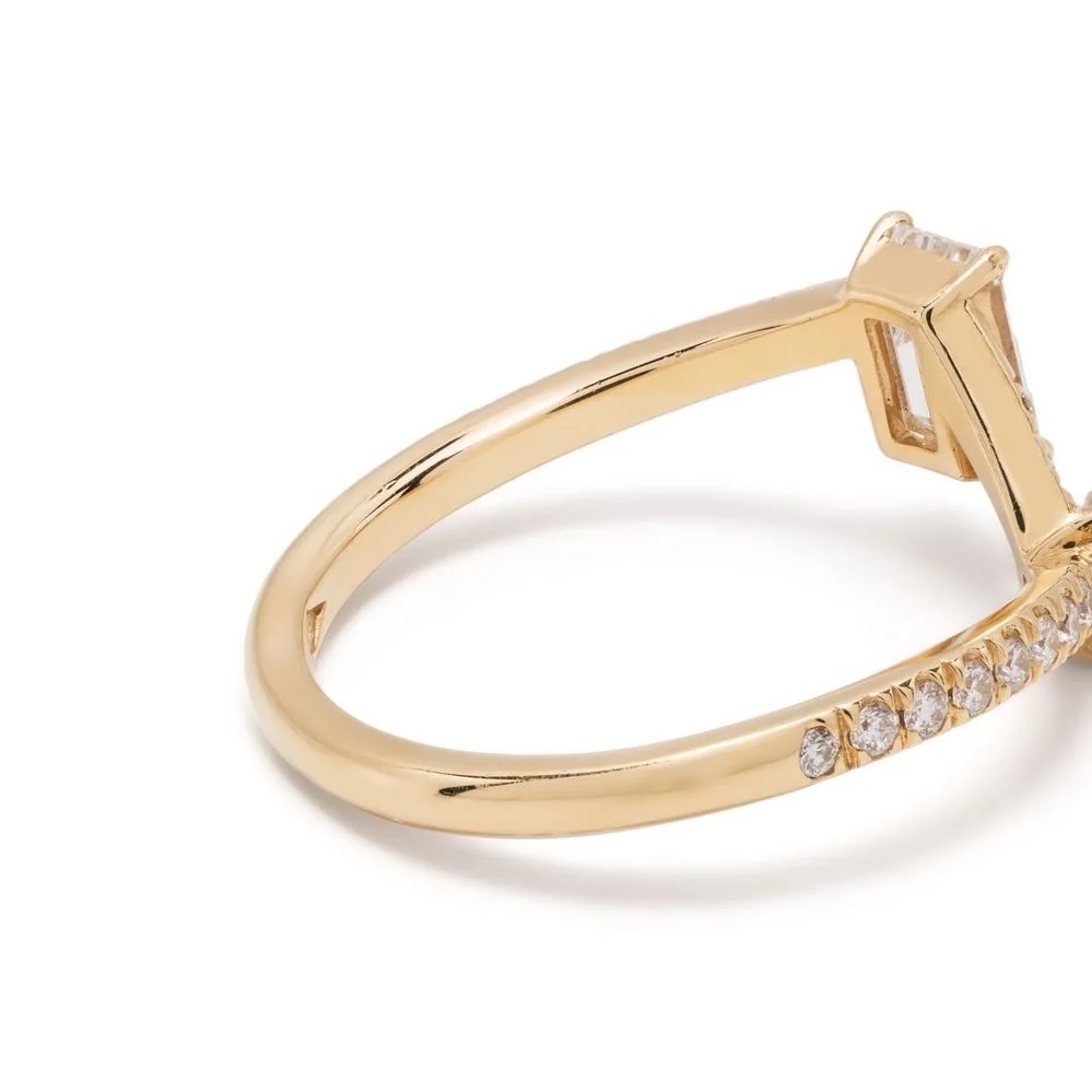 Ring Toi+Moi 0.25ct 0.6ct pavée - 18k yellow gold 5 copy