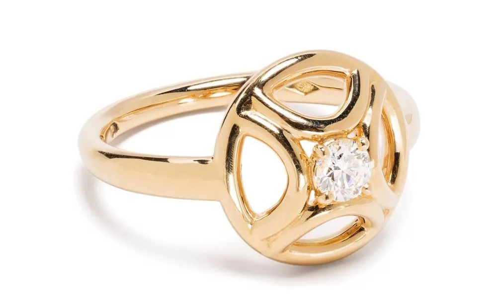 Ring Perpétuelle 025ct - or éthique et diamant de synthèse