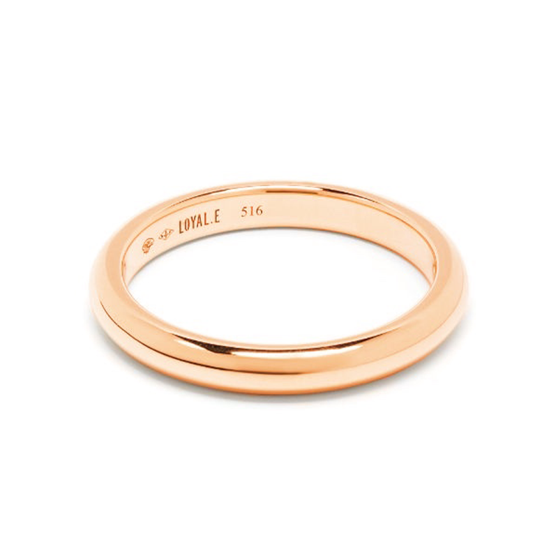 Union ring Absolu.e Signature 3mm - 18k rose gold 1