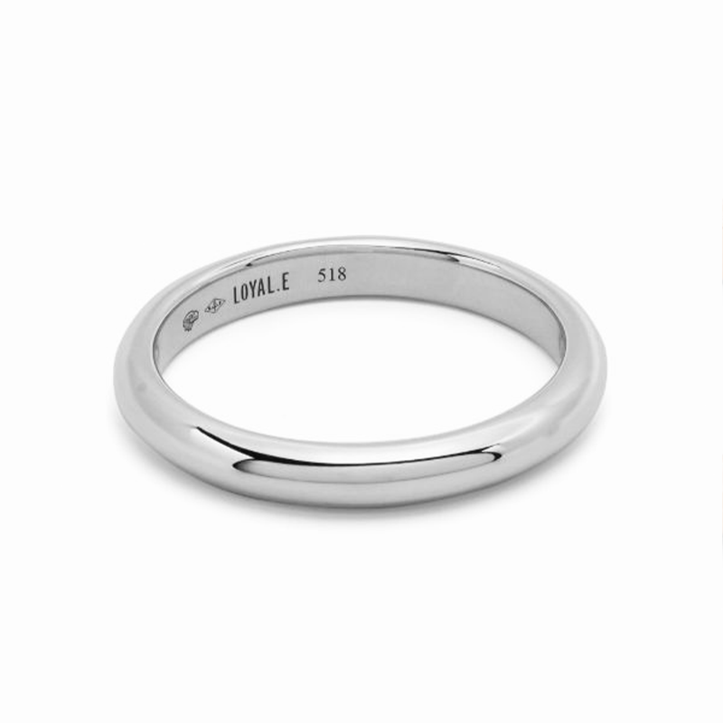 Union ring Absolu.e Half-band 3mm - 18k white gold 1